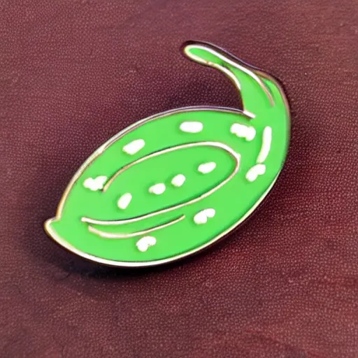 Image similar to simple yet detailed, fire jalapeno flame enamel pin retro design