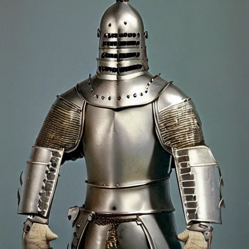 Image similar to Medieval knight in 1979 New York