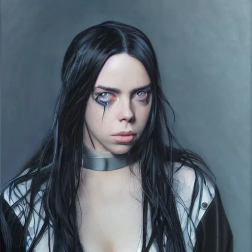 Image similar to Billie Eilish, by Mark Brooks, by Donato Giancola