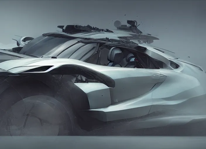 Image similar to a beautiful concept design of a supercar converted into offroad sport. car design by cory loftis, fenghua zhong, ryohei hase, ismail inceoglu and ruan jia. volumetric light.