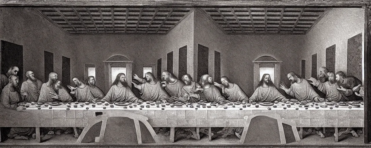 Prompt: The Last Supper X-ray