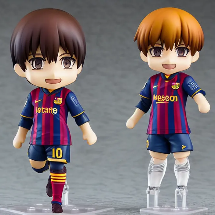 Image similar to lionel messi, an anime nendoroid of lionel messi, figurine, detailed product photo