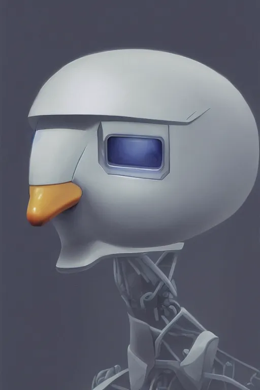 Prompt: robot duck concept, detailed, sharp focus, pastel, intricate, realistic, smooth, volumetric lighting, digital painting, by miyazaki