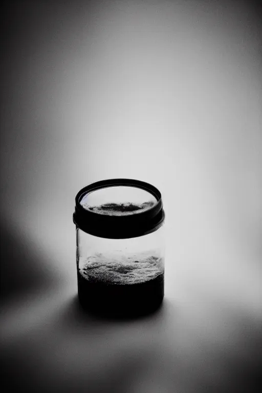 Image similar to agfa vista 4 0 0 photograph of the universe in a jar, moody lighting, moody vibe, telephoto, 9 0 s vibe, grain, tranquil, calm, faded!,