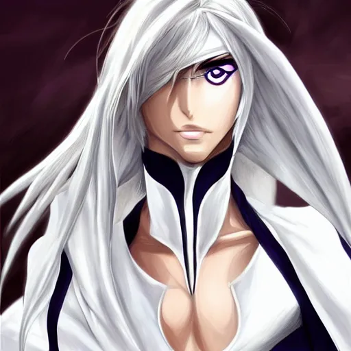 Prompt: a portrait of an espada from bleach, anime, by artgerm