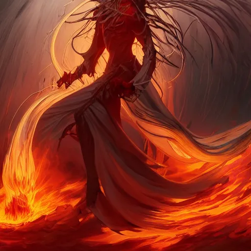 Image similar to tanjiro kamadond water, demon slayer, ghostly form, transparent, embodiment of fire a, comic book thick outline, gta art, anime, d & d, highly detailed, digital painting, artstation, concept art, sharp focus, illustration, cinematic lighting, art by artgerm and greg rutkowski and alphonse mucha