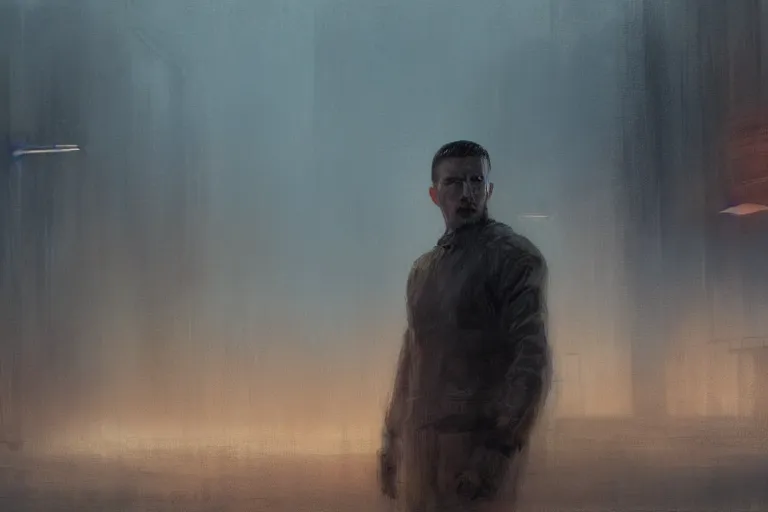 Image similar to concept art, mood painting, environment painting, bladerunner 2 0 4 9 style of ryan church, jon mccoy, george hull, painting