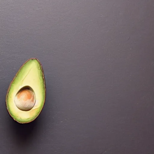 Prompt: a photo of an avocado chair, shallow focus