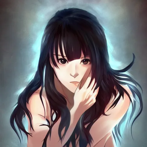 Image similar to portrait of dancer coping with mental illness, anime fantasy illustration by tomoyuki yamasaki, kyoto studio, madhouse, ufotable, trending on artstation