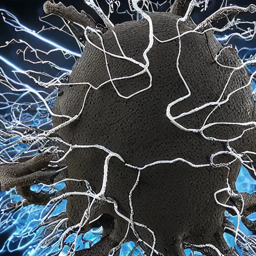 Prompt: army of neuron dendritic monster, t - pose, hyperrealistic, hyperdetailed, vray, 5 5 mm