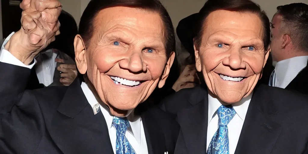 Prompt: kenneth copeland crashing his prive yet