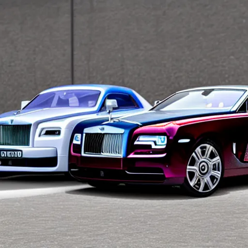 Image similar to Rolls Royce, Lamborghini, Ferrari line up, ultra realistic, canon camera