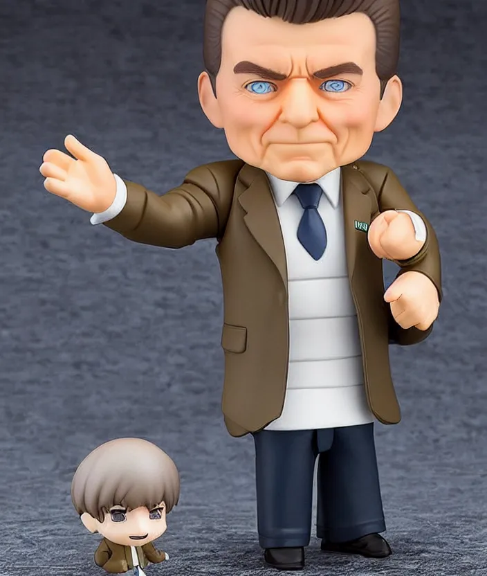 Prompt: ronald reagan nendoroid, well - designed, realistic lighting, detailed face,