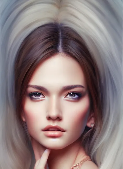 Image similar to photo of a gorgeous young woman in the style of stefan kostic, realistic, sharp focus, 8k high definition, insanely detailed, intricate, elegant, art by stanley lau and artgerm