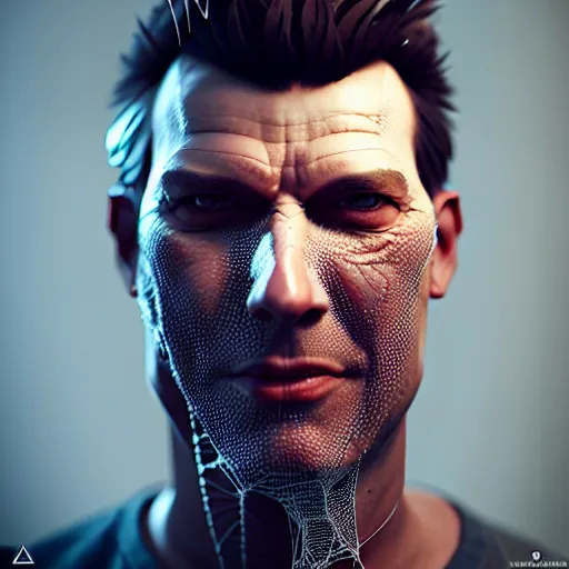 3 d render of a man with thick cobwebs!!!!! all over | Stable Diffusion ...