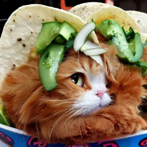 Prompt: a taco cat