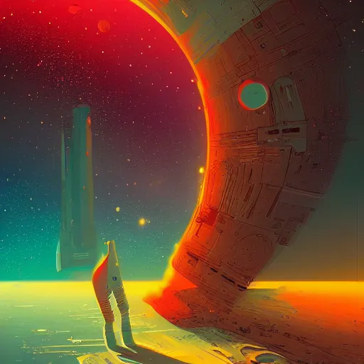 Image similar to Liminal space in outer space by Petros Afshar