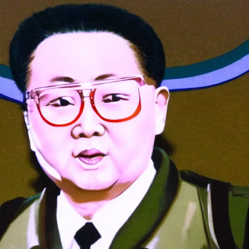 Image similar to kim jong il as a pokemon trainer