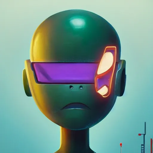 Image similar to Robot with an Onion for a head 4k video game icon design, 2d game fanart behance hd by Jesper Ejsing, by RHADS, Makoto Shinkai and Lois van baarle, ilya kuvshinov, rossdraws global illumination