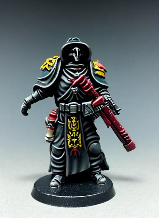 Prompt: 8 0 mm resin detailed miniature of warhammer 4 0 k space marine plague doctor, product introduction photos, 4 k, full body,