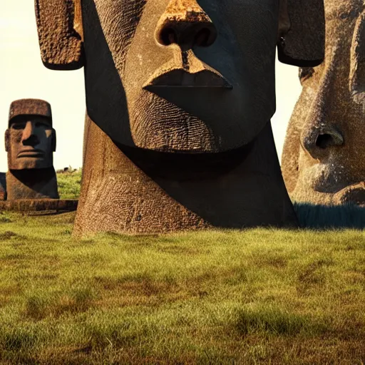 Gigachad as an Easter Island head Stable Diffusion - PromptHero