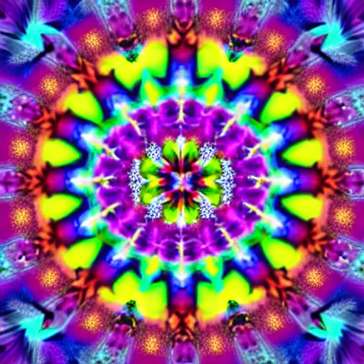 Prompt: psychedelic kaleidoscopic vapowave