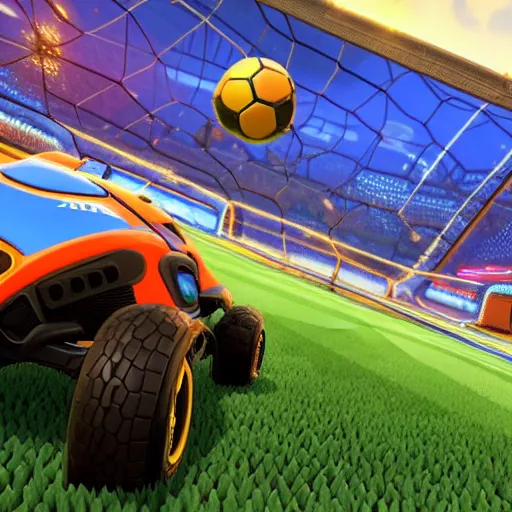 Image similar to a dodo in rocket league, 8 k, high details, teaser trailer footage