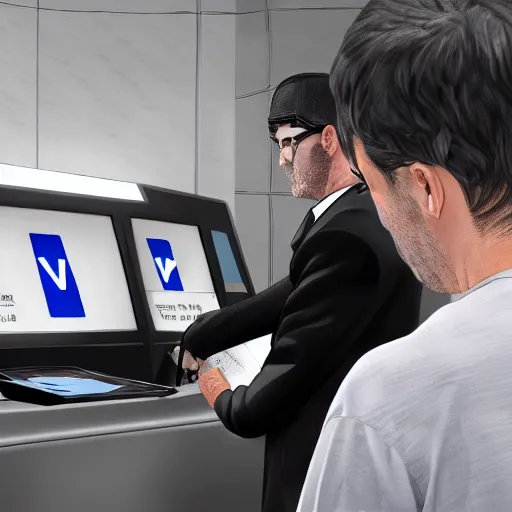 Prompt: batman renewing his driving license at the DMV, stood in a cutback queue, holding papers, photorealistic, soft lighting, sharp details, 4k