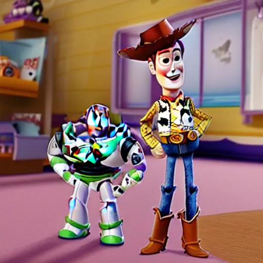 Image similar to toy story storyboard