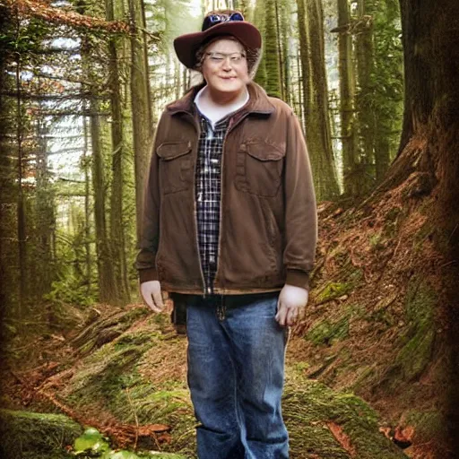 Image similar to Dipper from Gravity Falls as a real life human, photograph by Annie Leibovitz