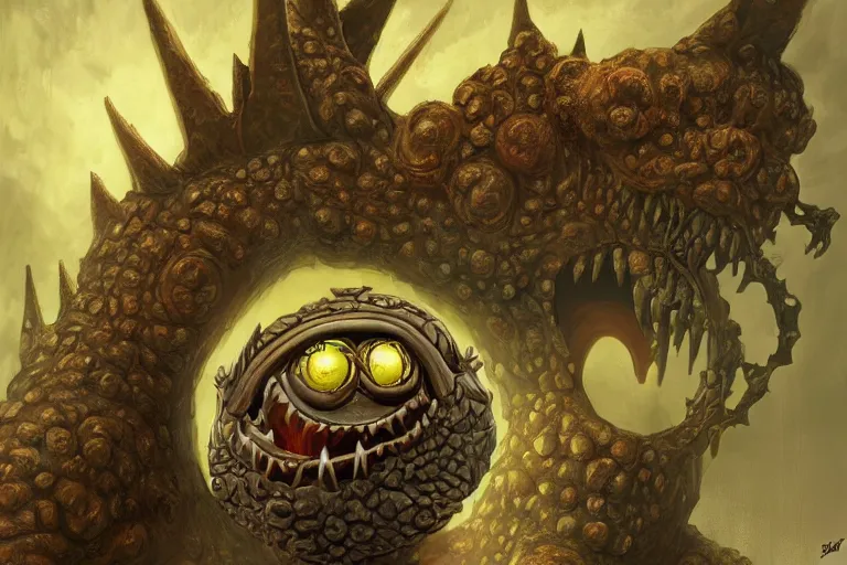 Prompt: a dangerous beholder from dungeons and dragons, by greg rutowski, dave seeley, jim burns. photorealistic