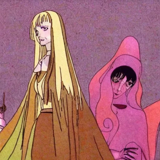 Image similar to a scene from the film belladonna of sadness