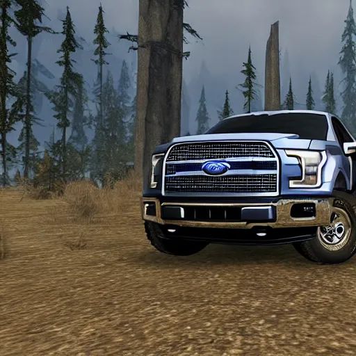 Image similar to Ford F-150 pickup truck in Skyrim