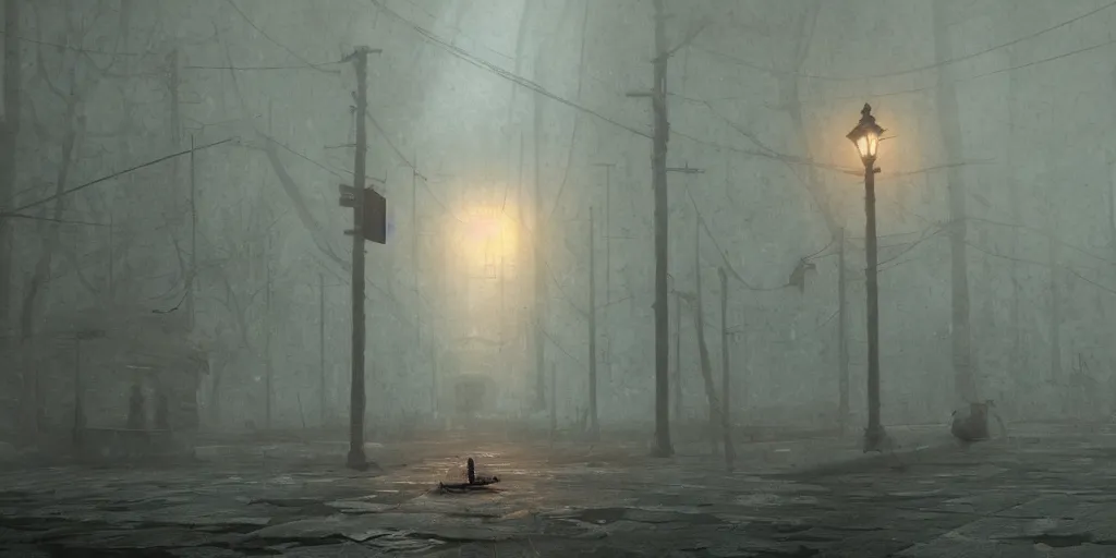 Prompt: a Silent hill game as a pixel art movie by Pixar , Jessica Rossier, cgsociety