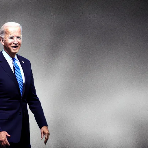 Image similar to Joe Biden, creepy, horror, 4k, dark, slender man