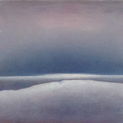 Image similar to the abstract painting'arctic void ', by caspar david friedrich!!!, by rothko!!!