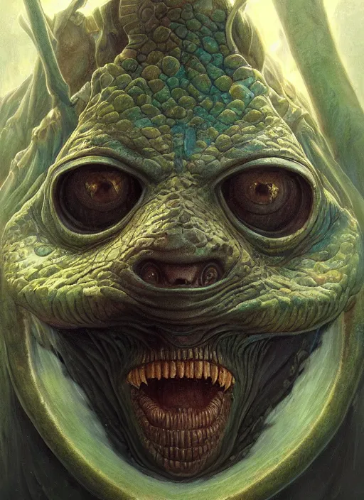 Image similar to aquatic mf doom reptile eyes, blue glowing skin. intricate, elegant, highly detailed, centered, digital painting, artstation, concept art, smooth, sharp focus, illustration, artgerm, tomasz alen kopera, peter mohrbacher, donato giancola, joseph christian leyendecker, wlop, frank frazetta