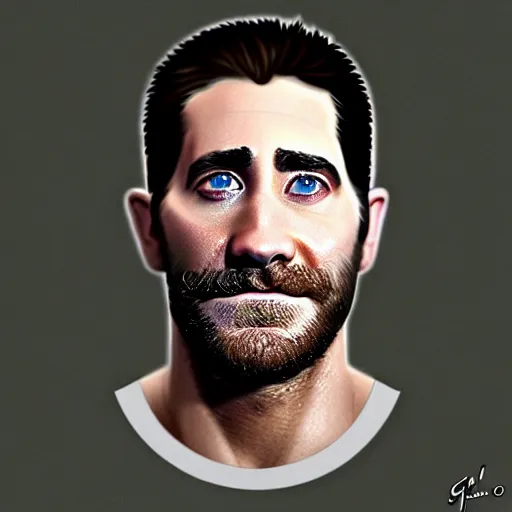 Image similar to dish of jake gyllenhaal's face fused with halloumi cheese ( ( white halloumi cheese hybrid with jake gyllenhaal face ) ), jake gyllenhaal sentient cheese man, by greg rutkowski
