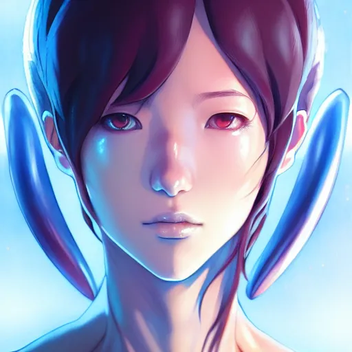 Prompt: alien, a full body portrait, single subject, detailed face, finely detailed features, closeup at the face, perfect art, makoto shinkai, stanley artgerm lau, takashi takeuchi, akihiko yoshida, trending on pixiv fanbox, wlop, rossdraws