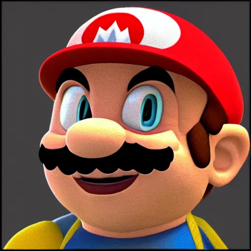 Image similar to super mario as carl johnson face from gta san andreas