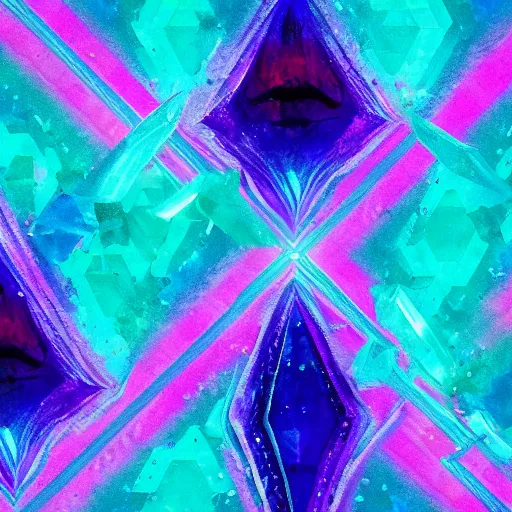 Image similar to taco bell as the shimmer from annihilation by alex garland. rippling colors, turquoise and cerulean shades, indigo, violet, crystal lattice structure distortions, rippling shards of reality, psychedelic scifi, indescribable phenomena, crunchwrap supreme