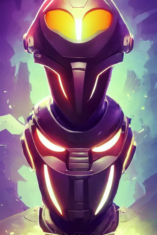 Image similar to epic mask helmet robot ninja portrait stylized as fornite style game design fanart by concept artist gervasio canda, behance hd by jesper ejsing, by rhads, makoto shinkai and lois van baarle, ilya kuvshinov, rossdraws global illumination radiating a glowing aura global illumination ray tracing hdr render in unreal engine 5