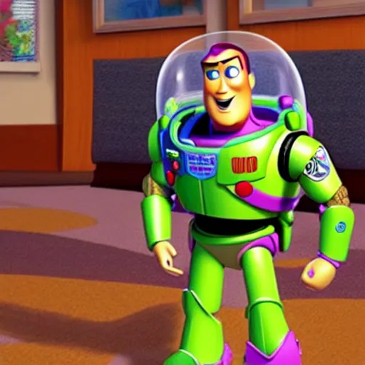 Image similar to if woody and buzz from toy story had a child together pixar animation hd