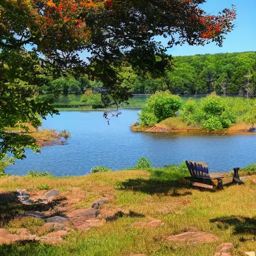 Image similar to if apple designed country, rhode island johnson pond