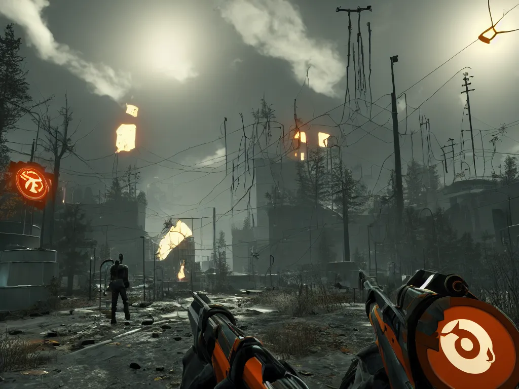 Image similar to Half Life 3, in game screenshot, leaked in-development screenshot