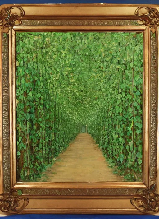 Prompt: vintage beautiful painting of vines growing in a sanatorium chasing innocent scares patients in Mary Cassatt style