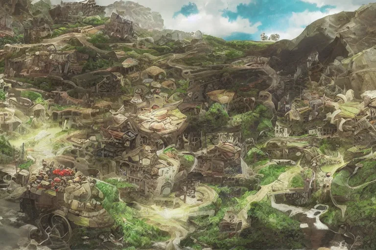 Image similar to mushoku tensei landscape art