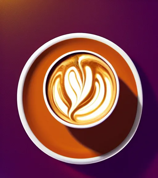 Prompt: icon stylized minimalist cappuccino, loftis, cory behance hd by jesper ejsing, by rhads, makoto shinkai and lois van baarle, ilya kuvshinov, rossdraws global illumination