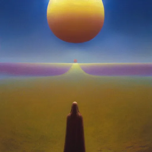 Prompt: the queen of the sun by zdzisław beksiński, oil on canvas, 8k high quality and resolution, professionally detailed, trending on artstation