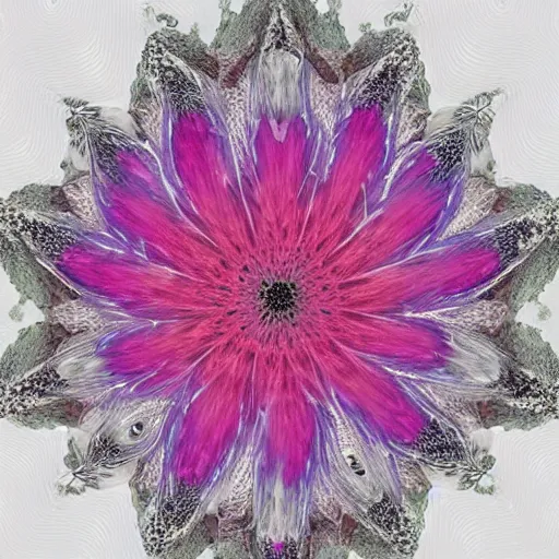 Prompt: photograph of a crystal emanation flower, hyper-realistic, ultradetailed